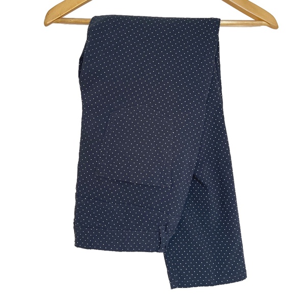 Navy Slim Pants with White Dots - Picture 1 of 6